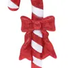 Decorações de Natal Direto da Fábrica Vermelho e Branco Piscante Doces Enfeites de Natal - Decoração de Árvore de Natal