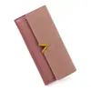 Cartera Larga Personalizada Estilo Coreano para Mujer, Bolso de Mano Nuevo para Comercio Exterior al por Mayor, Color Sólido, Cremallera Simple, Adecuado para Estudiantes