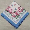 Pañuelo Pequeño de Algodón Puro, Piezas de Aproximadamente 30 cm, Regalo para Personas Mayores, para que los Niños lo Usen como Recuerdos de la Infancia, Borde con Forma de Media Luna, para Secar el Sudor y las Lágrimas