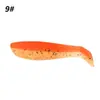 Venta al por mayor T-tail Luya Señuelo Blando doble color PVC gusano blando 4cm5cm lobina de foso negro pez mandarín señuelo artificial Micro