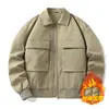 Marca Otoño/Invierno Chaqueta Corta de Solapa Abrigo Casual para Exteriores Tendencia para Hombre Suelta Fresca Ropa de Trabajo Top para Hombre