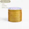 Ventas Directas de Fábrica Hilo Trenzado Dorado y Plateado Cuerda Delgada Joyería Pulsera Cuerda para Mano Cuerda para Collar Material para Manualidades DIY Hilo