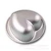 Molde para pastel de pudín con fondo redondo en forma de corazón de 2.5 pulgadas, molde para gelatina de mousse, utensilios para hornear, molde pequeño para pastel de amor