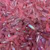 Tira de cristal natural galvanizado Pilar pequeño de cristal galvanizado Tira pequeña varios colores disponibles