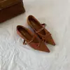 Zapatos de abuela de punta fina con una sola tira estilo francés para mujer, nuevo modelo otoño 2026, elegantes y adecuados para ir al trabajo, zapatos de mujer de corte bajo