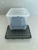 Caixa de reprodução grande para tartarugas, incluindo uma placa de aquecimento, separação de cores preto e branco e uma placa de assentamento para criar filhotes de tartaruga