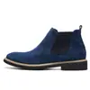 2019 Aliexpress Amazon Transfronterizo Éxito Botines Chelsea Cortos de Otoño e Invierno Zapatos de Algodón Cálidos de Moda Botas de Hombre Zapatos de Cuero Casuales