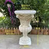 Vaso de Flores Grande Estilo Europeu Romano Coluna Jardim Adereços Vintage Pátio Jardim Villa Entrada Piso Suporte Vaso de Flores Grande