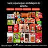 Fabricantes de sacos para embalagem de alimentos impressão mini salsicha grelhada saco selado salsicha pequena saco de compressão por sucção saco plástico a vácuo