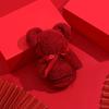 Toalla de oso de terciopelo coral para manos regalo regalo regalo caja de regalo de boda apertura forma creativa toalla de regalo al por mayor