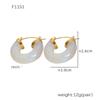 Xinyixin Dopamina Candy Color Light Luxo Resina Colorido Brincos Femininos Titânio Aço Nicho Requintado Elegante Brincos em estoque
