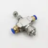Bico atomizador de ar de pequeno fluxo 0,5 em aço inoxidável Sifão 0,3 Umidificação 0,8 Mistura de água com gás 1,8 Borrifador de resfriamento