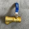 Válvula de Bola con Filtro de Bloqueo Magnético Latón Válvula de Bola con Filtro en Y Engrosada Válvula de Filtro Hvac Anillo de Jade Venta Directa de Fábrica