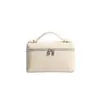 Bolso tipo lonchera LP de moda para ir al trabajo, piel genuina de vaca de capa superior, bolso de mano para mujer, bolso cuadrado pequeño, bolso cruzado simple japonés y coreano, de alta gama