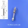 Accesorios para brazo robótico, conexiones de cabeza grande, base de ventosa de vacío, rosca M12 pasante, soporte 30, conexión neumática, boquilla de succión