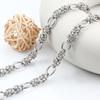 Nueva Cadena Brillante de Eslabones de Huevo Cadena de Acero Inoxidable DIY Joyería Collar Pulsera Cadena de Moda Elegante Hip-Hop Europea y Americana