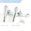 MS308-2 Armário de Caixa de Distribuição Fechadura de Porta MS308-2-3 Fechadura de Caixa Elétrica / Fechadura de Alça de Chapa Espessada com Tampa à Prova d'Água