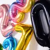 Atacado do Fabricante Balões de Número de 40 polegadas Versão Americana Slim de Folha de Alumínio 0-9 Tema Festa de Aniversário Decoração Balões Infláveis