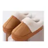 Pantuflas Maillard Tallas Grandes Transfronterizas para Mujer 2025 Nuevo en Invierno Forro de Felpa Suela Gruesa Cálida Pantuflas de Punta Cerrada para Persona Perezosa Venta al por Mayor
