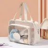 Nova bolsa de higiene pessoal portátil de grande capacidade, bolsa impermeável de PVC para natação, bolsa de viagem, bolsa de higiene pessoal com bolsa de armazenamento com separação de seco e molhado