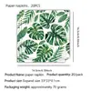 Decorações de Festa Havaiana Amazon Pratos de Papel Folha de Tartaruga Copos de Papel Guardanapos de Papel Banner de Decoração de Festa com Tema de Verão