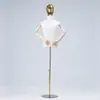 Maniquí de Cabeza Electrochapada de Medio Cuerpo para Tienda de Ropa Soporte de Exhibición Estilo Coreano Maniquí para Escaparate Maniquí de Tienda de Ropa para Hombre