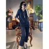 Ropa para Mujer Tallas Grandes Conjunto Estilo Nacional Chino para Mujeres Tallas Grandes Botón de Rana Manga Corta Holgado Top con Abertura Pantalones Casuales de Nueve Décimas Verano Personalizado