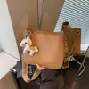 2026 Nova Bolsa Quadrada Pequena Retrô Feminina para o Dia a Dia Bolsa Saco de Grande Capacidade Alta Aparência Moda Tendência Bolsa de Ombro Único Transversal