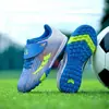 Zapatos de Fútbol para Niños con Tacos Niños Niñas TF Tacos Cortos Estudiantes de Primaria Antideslizantes Césped Artificial Fútbol Juvenil para Entrenamiento
