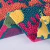 Venta de fábrica local tela de jacquard de lana de cordero tela de lana de cordero con gran copo de nieve de Navidad tela para abrigo de otoño e invierno