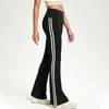 Pantalones de campana de yoga transfronterizos para mujer, cintura alta, adelgazantes, ligeramente acampanados, pierna ancha, levanta glúteos de melocotón, pantalones largos para deportes y fitness, pantalones deportivos