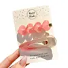 2025 Nuevo Pasador de Estrella y Corazón Estilo Y2K Pinza de Pato para Niños Pasador para Mechones Delanteros Tocado Dopamina Femenino Venta al por Mayor
