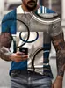 Camiseta de manga corta para hombre europea y americana transfronteriza Amazon Nueva Adolescente Retro Cabeza de Guerrero Camiseta de manga corta fina 3D