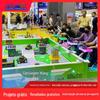 Equipamento popular para parque de diversões infantil online, carrinho elétrico com controle remoto, carrinho de batalha infravermelho pai-filho, negócio lucrativo