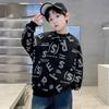 Moletom de Outono para Meninos Roupas Infantis 2025 Novo Top Moderno Estiloso para Meninos Mais Velhos