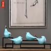 Adornos de Cerámica de Jingdezhen Lindo Pájaro Nuevo Estilo Chino Hogar Moderno Creativo Sala de Estar Mueble de TV Decoración