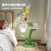Lámpara de pie de flor creativa sala de estar 2024 nuevo lado del sofá algunos dormitorio mesita de noche estante lámpara de mesa integrada