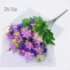 28 Decoração de Casa e Jardim Flores de Seda Engenharia Externa Pequena Margarida Selvagem Flores Artificiais Pequena Margarida Orquídea Saltitante Flores Artificiais de Crisântemo