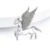 Nova Broche Minimalista de Pégaso do Zodíaco para Mulheres, Luxo Leve, Moda de Alta Qualidade, Broche Versátil, Acessório Criativo para Lapela