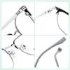 Montura de Gafas para Hombre de Titanio Puro Ultraligero Miopía Hombre Negocios Montura Completa Montura Plana Montura de Titanio Lote de Montura Retro de Titanio Completo