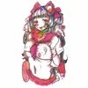 Tatuagem Adesiva Diablo Feminina À Prova D'água Duradoura Europeia e Americana Violência Lori ins Desenho Animado Fofo Flor Braço Não Refletivo Anti-Han