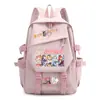 Mochila de mercancía del anime Magical Girl Madoka Magica Kuubi, con Madoka Kaname y Akemi Homura, una mochila escolar estilo 2D para niñas