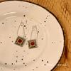 Pendientes de estilo nacional retro chino 2022, nuevos pendientes de moda de otoño e invierno, pendientes vintage con gancho para la oreja para mujer
