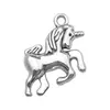 Accesorios para Joyería de Aleación Retro DIY Colgante de Unicornio Caballo Pendientes Hechos a Mano Llavero Colgante Pequeño Venta Caliente Transfronteriza