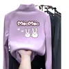 Y2006# Camiseta Cálida de Terciopelo para Niños Camiseta de Niña Otoño e Invierno Cuello Medio Alto Camiseta Base Bebé Primavera Otoño e Invierno Joker Tendencia