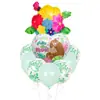 Globo de Papel de Aluminio Redondo en Forma de Corazón de 18 Pulgadas para el Día de la Madre Transfronterizo Decoración de Fiesta del Día de la Madre Fiesta de Cumpleaños