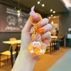 Chaveiro Mini Bolinho de Arroz Tendência do Tiktok Areia Fluida de Óleo Acessório DIY Pingente de Chaveiro Ornamento da Moda