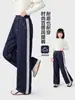 Jeans para niñas, pantalones acampanados para niños, nuevo estilo de otoño 2026, pantalones para niños mayores, pantalones rectos para niñas de secundaria