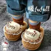 Pantuflas de Algodón para Niñas de Otoño e Invierno, Cálidas, Felpa Adicional, Peludas, Hogar, Padre-Hijo, Tacto Suave, Niños Pequeños y Medianos, Zapatos de Algodón para Bebé