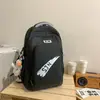 Mochila Escolar para Mulheres 2026 Nova de Aparência Sofisticada Costura em Contraste Moda Casual para Alunos do Ensino Fundamental e Médio Mochila Versátil